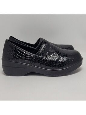 Sugar Foot Slip On Mules And Clog Patent Leather Black Size 6.5